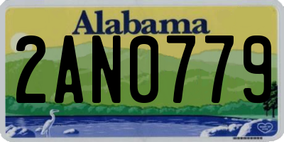 AL license plate 2AN0779