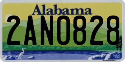 AL license plate 2AN0828