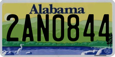 AL license plate 2AN0844