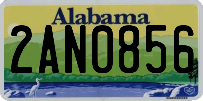AL license plate 2AN0856