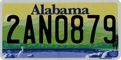 AL license plate 2AN0879