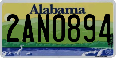 AL license plate 2AN0894