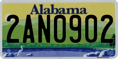 AL license plate 2AN0902