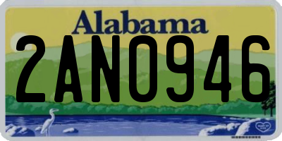 AL license plate 2AN0946