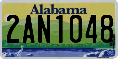 AL license plate 2AN1048