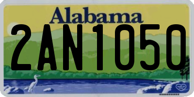 AL license plate 2AN1050