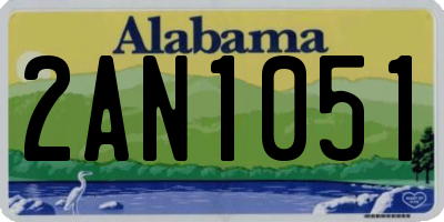 AL license plate 2AN1051