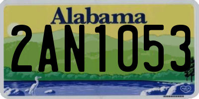 AL license plate 2AN1053