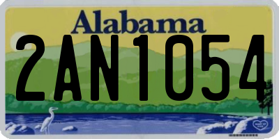 AL license plate 2AN1054