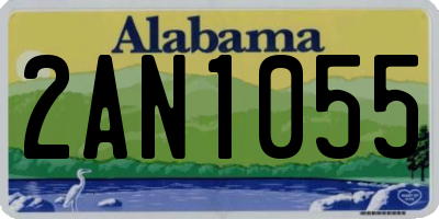 AL license plate 2AN1055