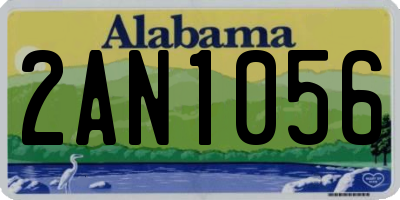 AL license plate 2AN1056