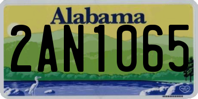 AL license plate 2AN1065