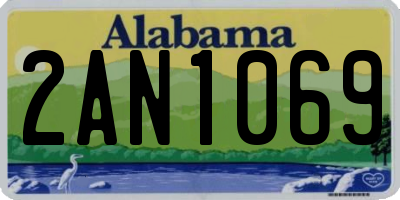 AL license plate 2AN1069
