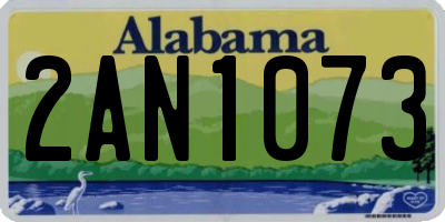 AL license plate 2AN1073
