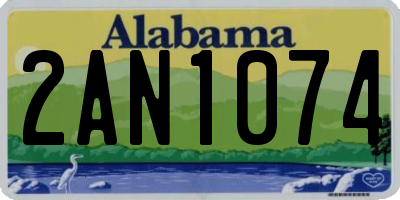 AL license plate 2AN1074