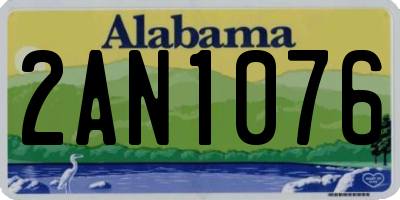 AL license plate 2AN1076