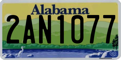 AL license plate 2AN1077