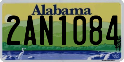 AL license plate 2AN1084