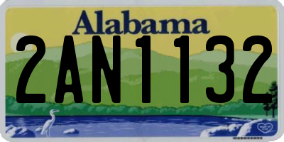 AL license plate 2AN1132