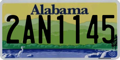 AL license plate 2AN1145