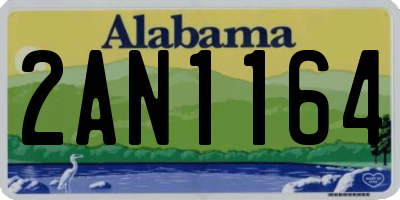 AL license plate 2AN1164