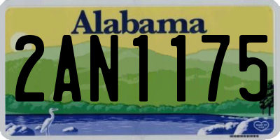 AL license plate 2AN1175