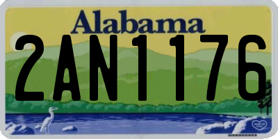 AL license plate 2AN1176