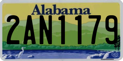 AL license plate 2AN1179