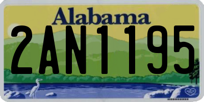 AL license plate 2AN1195