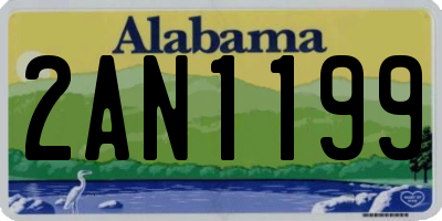 AL license plate 2AN1199