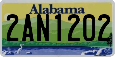 AL license plate 2AN1202