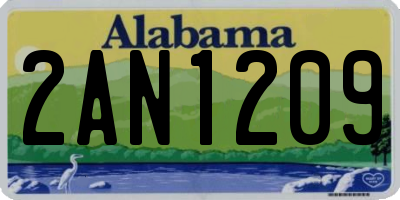 AL license plate 2AN1209