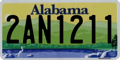 AL license plate 2AN1211