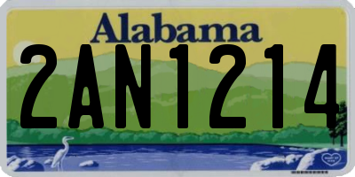 AL license plate 2AN1214