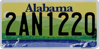 AL license plate 2AN1220