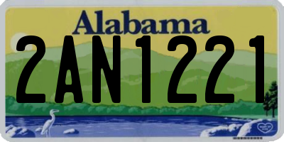 AL license plate 2AN1221