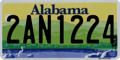 AL license plate 2AN1224