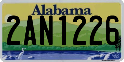 AL license plate 2AN1226