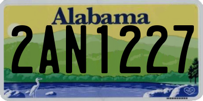 AL license plate 2AN1227