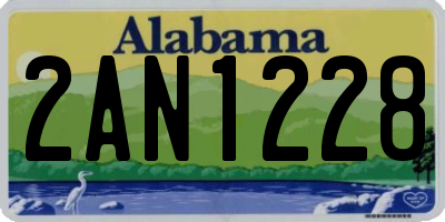 AL license plate 2AN1228