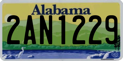 AL license plate 2AN1229