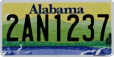 AL license plate 2AN1237