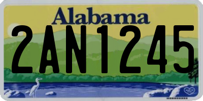 AL license plate 2AN1245