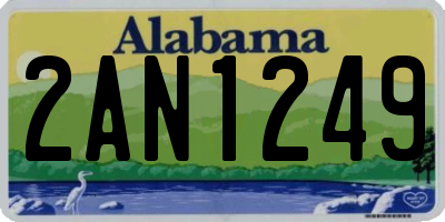 AL license plate 2AN1249