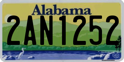 AL license plate 2AN1252