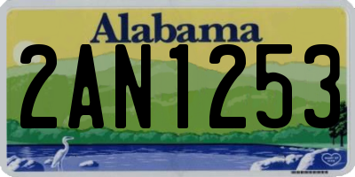 AL license plate 2AN1253