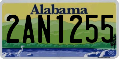 AL license plate 2AN1255