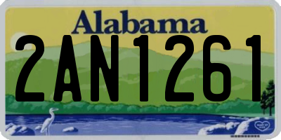AL license plate 2AN1261