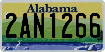 AL license plate 2AN1266