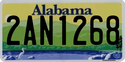 AL license plate 2AN1268